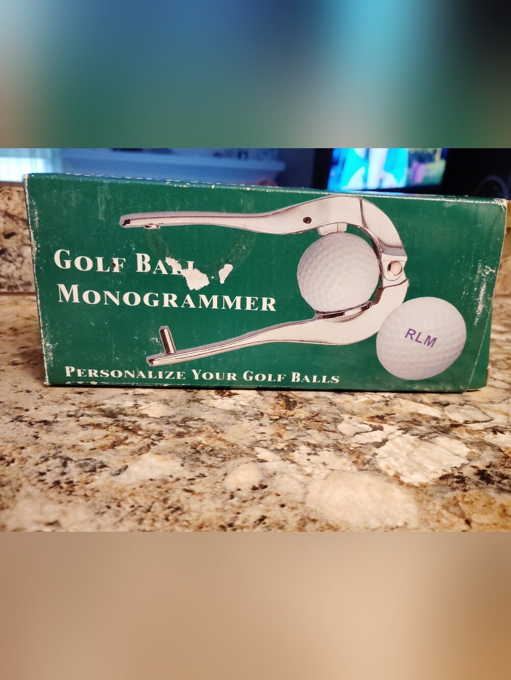 Golf Ball Monogrammer - Green Personalized Imprinting Tool